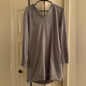 New York and Company Grey Sweatshirt Dress